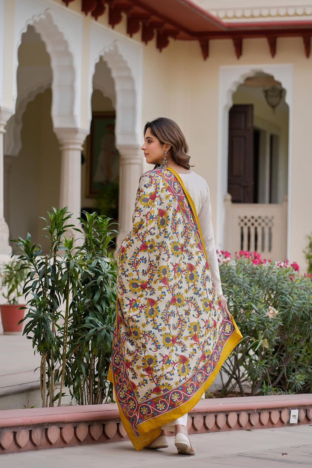 Off-white Kalamkari Anarkali Suit - image 1
